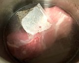 圧力鍋でかんたん麦茶豚作り方1写真