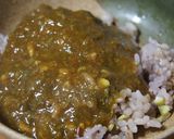 春キャベツの外側の葉でキーマ風カレー作り方5写真