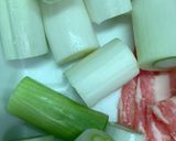 簡単美味しい甘酢白ネギ肉巻き作り方1写真
