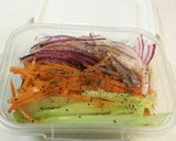 常備菜やつけ合わけに！千切り野菜マリネ作り方1写真