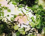 鶏肉＆ネギとおとし玉子の親子雑炊作り方4写真