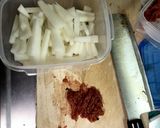 大根と梅干しだけ！即できる、大根の梅和え作り方2写真