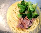 ツナとブロッコリーのアリオリパスタ作り方4写真