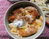 ミニかつ丼とざるうどんのセット♪作り方1写真