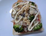 煮詰めたトマト＆ブロ×おからの和トースト作り方5写真