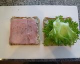 胡麻食パンのハムレタスサンド作り方4写真