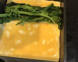 甘めのお味で 菜の花のだし巻き玉子作り方2写真
