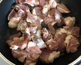 簡単、豚ももブロックレンコントマト煮。作り方4写真