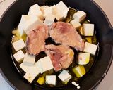豆腐と鯖缶のアヒージョ ♪作り方2写真