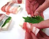 豆腐と大葉の豚バラ巻き作り方2写真