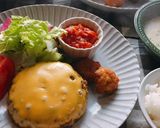 贅沢♡とろけるチーズインハンバーグ作り方13写真