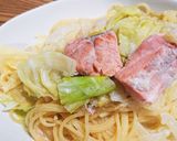 簡単！サーモンクリームスープパスタ♡作り方7写真