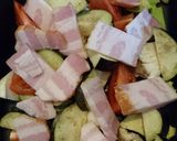 厚切りベーコンとカラフル野菜のグリル作り方2写真