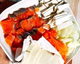 簡単 豆乳 豆腐 塩鮭でヘルシーグラタン作り方1写真