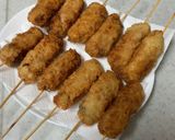 こんにゃくの豚肉巻き串かつ作り方4写真