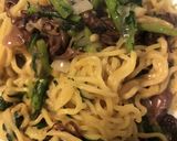 ホタルイカと春菊の和風塩焼きそば作り方6写真