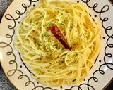 *イカとエビの たらこクリームパスタ*作り方13写真
