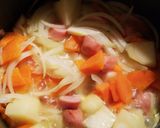 サッポロ一番の塩スープで☆ニンたまポテト作り方4写真