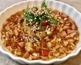 えのき根元ステーキごま味スープ旨辛餡掛け作り方14写真