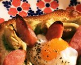♡アボカドチーズ温玉のせトースト♡作り方5写真