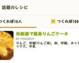 炊飯器で簡単りんごケーキ作り方6写真