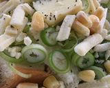 サッポロ一番で♪葱味噌バターパングラタン作り方2写真