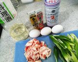 簡単☆ネギ玉子チャーハン　にんにく醤油作り方1写真