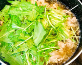 シャキうま！水菜とたまごの和風なスープ作り方3写真