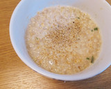 塩とんこつスープでオートミールの茶漬け風作り方3写真