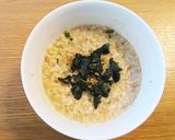 塩とんこつスープでオートミールの茶漬け風作り方4写真