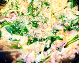 シャキうま！水菜とたまごの和風なスープ作り方5写真