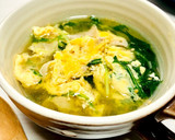 シャキうま！水菜とたまごの和風なスープ作り方6写真