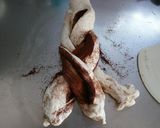 HBで簡単。ココアマーブル食パン作り方5写真