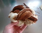 HBで簡単。ココアマーブル食パン作り方6写真