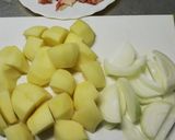 圧力鍋で肉じゃが作り方1写真