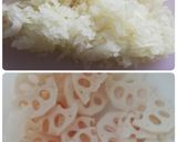 ふんわり肉団子とれんこんの照り焼き作り方1写真