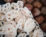 ふんわり肉団子とれんこんの照り焼き作り方6写真