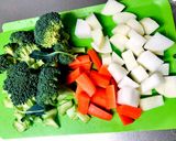 温野菜のスピードサラダ作り方1写真