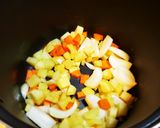 満腹！ミンチと大豆とトマトのカレーライス作り方2写真