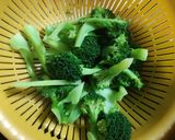 卵のソースで食べるブロッコリーのマヨ焼き作り方3写真