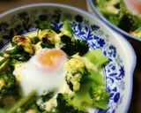卵のソースで食べるブロッコリーのマヨ焼き作り方8写真