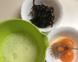あさり昆布の佃煮で美味しいふわふわ卵焼き作り方1写真