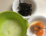 あさり昆布の佃煮で美味しいふわふわ卵焼き作り方1写真