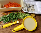 塩とんこつスープ➕牡蠣バター炊き込みご飯作り方3写真