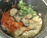 塩とんこつスープ➕牡蠣バター炊き込みご飯作り方11写真