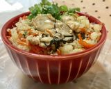 塩とんこつスープ➕牡蠣バター炊き込みご飯作り方13写真