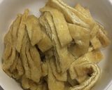 高野豆腐と干し海老とあおさ海苔の煮物作り方1写真