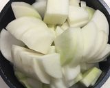 大豆挽き肉と大根の大葉香酢味噌煮作り方2写真