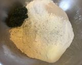 美しいマーブル模様*よもぎあん食パン*作り方2写真
