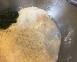 美しいマーブル模様*よもぎあん食パン*作り方3写真